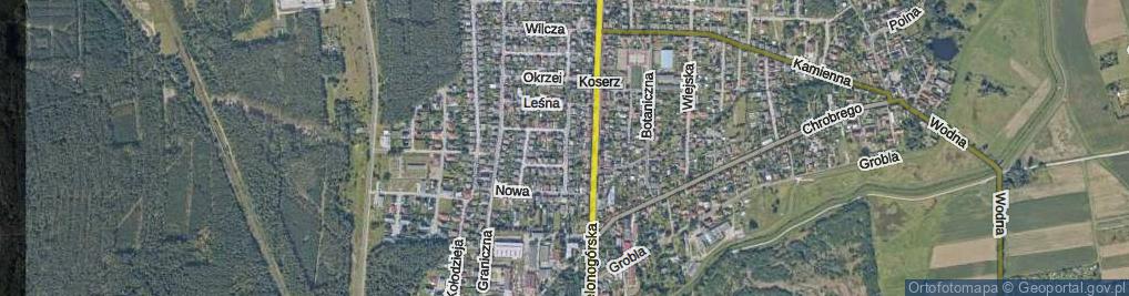 Zdjęcie satelitarne Metalowca ul.